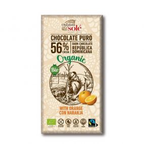 Čokolade Solé - 56-odstotna ekološka čokolada s pomarančo