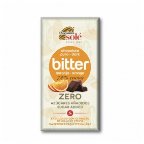 Čokolade Solé - 72-odstotna čokolada brez sladkorja s pomarančo