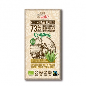 Čokolade Solé - 73% ekološka čokolada brez sladkorja z agavo
